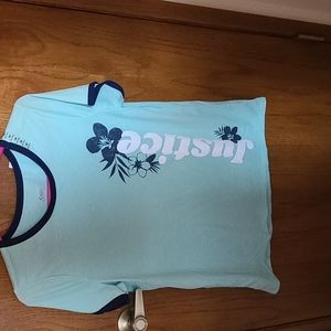 Justice for girl's brand plus  size top.